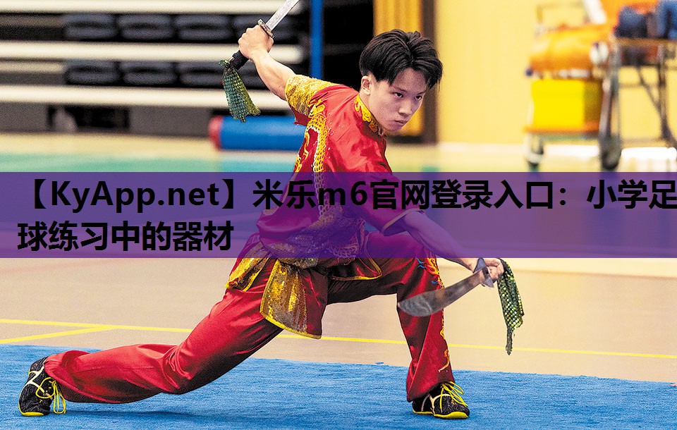 小学足球练习中的器材